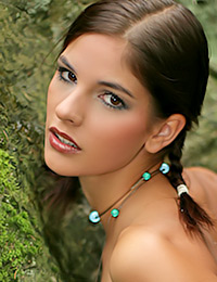 Naked girl shows her gorgeous body in various positions