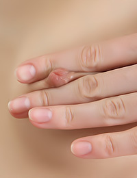 Mila is modeling completely naked from the very start.