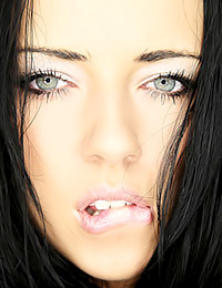 Check out this hot brunette with those beefy lips.